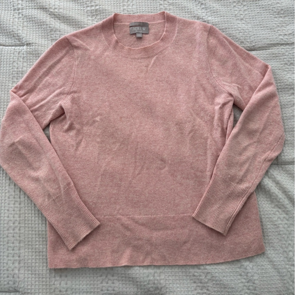 J Crew Classic Fit Cashmere Crewneck Sweater